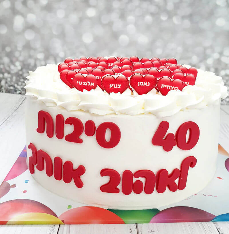 עוגות לגיל 40 | Cake Factory