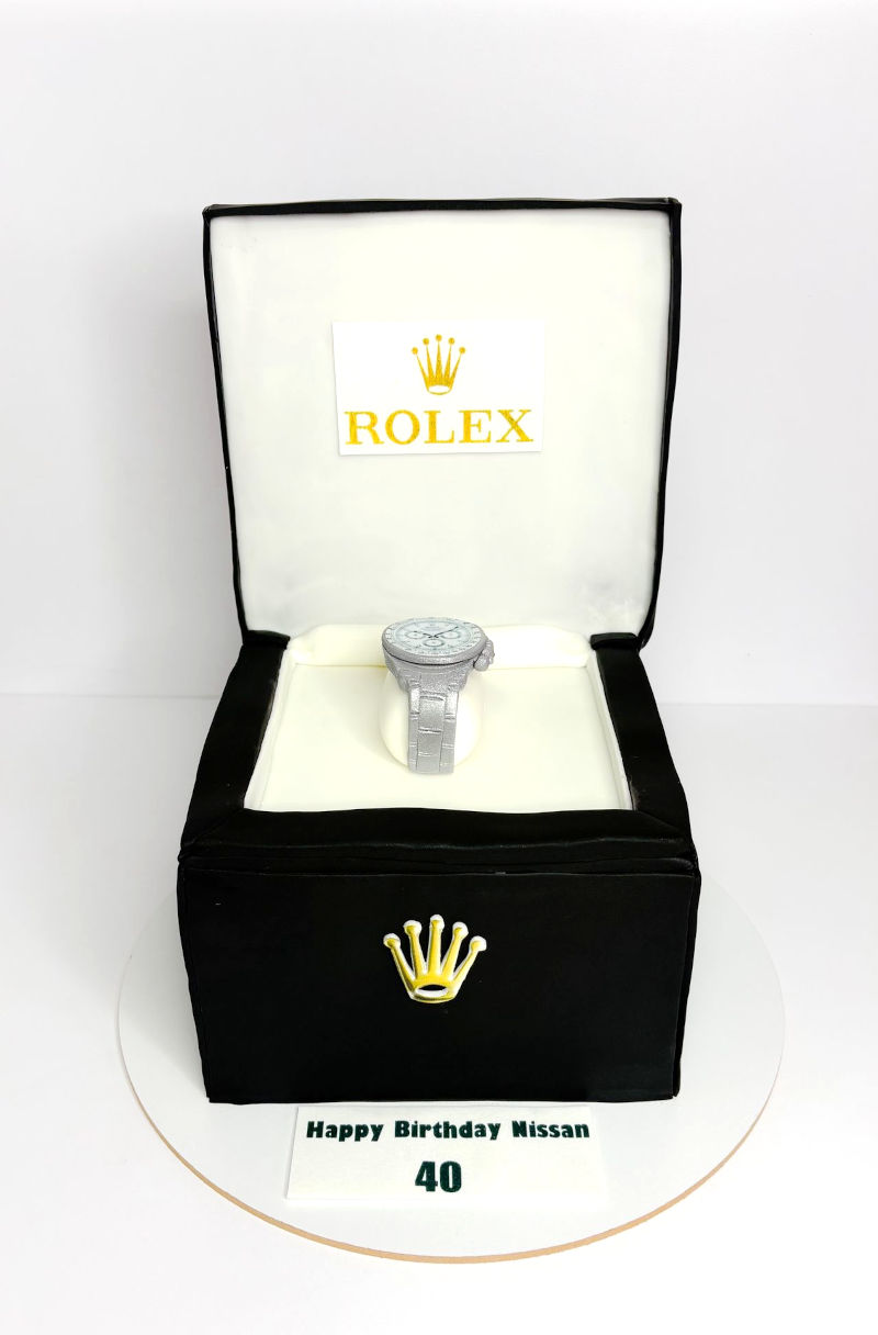 עוגה מעוצבת בהזמנה אישית רולקס עם תעודת כשרות