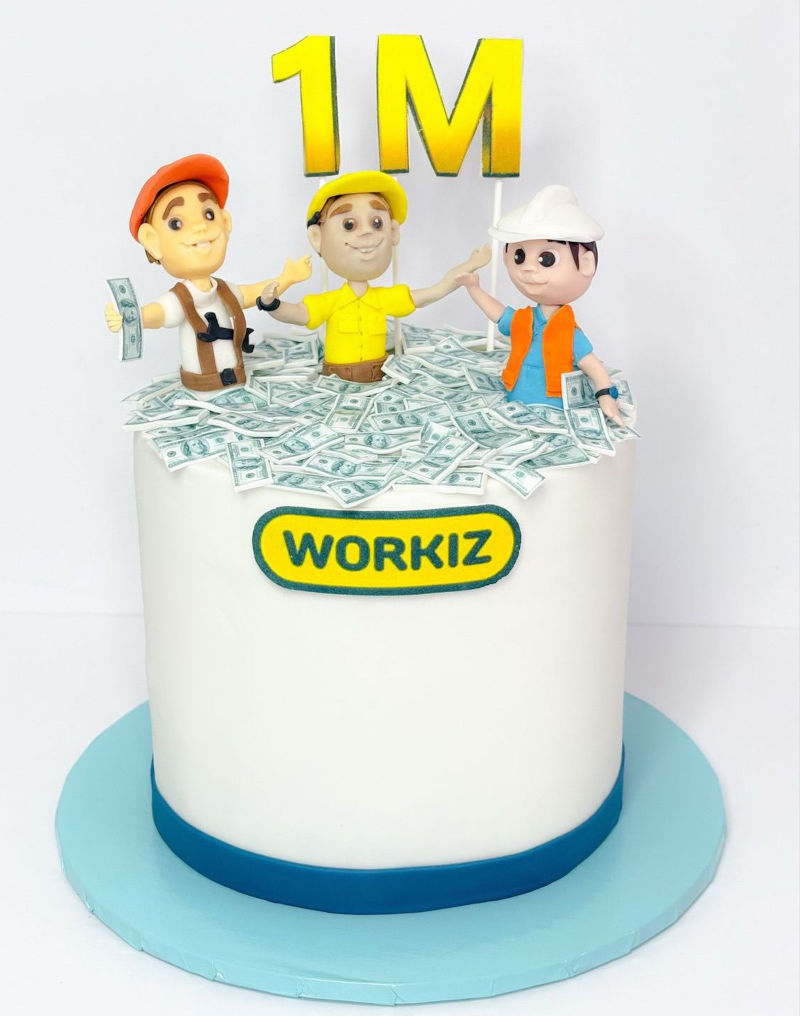 עוגה מעוצבת חגיגות המיליון 