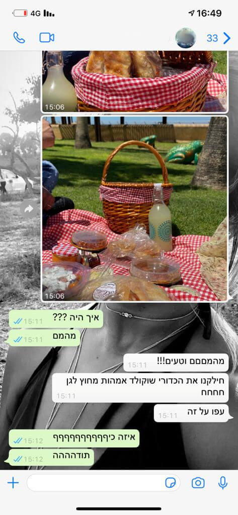 ביקורות מלקוחות לסלסלת פיקניק עם ארוחת בוקר