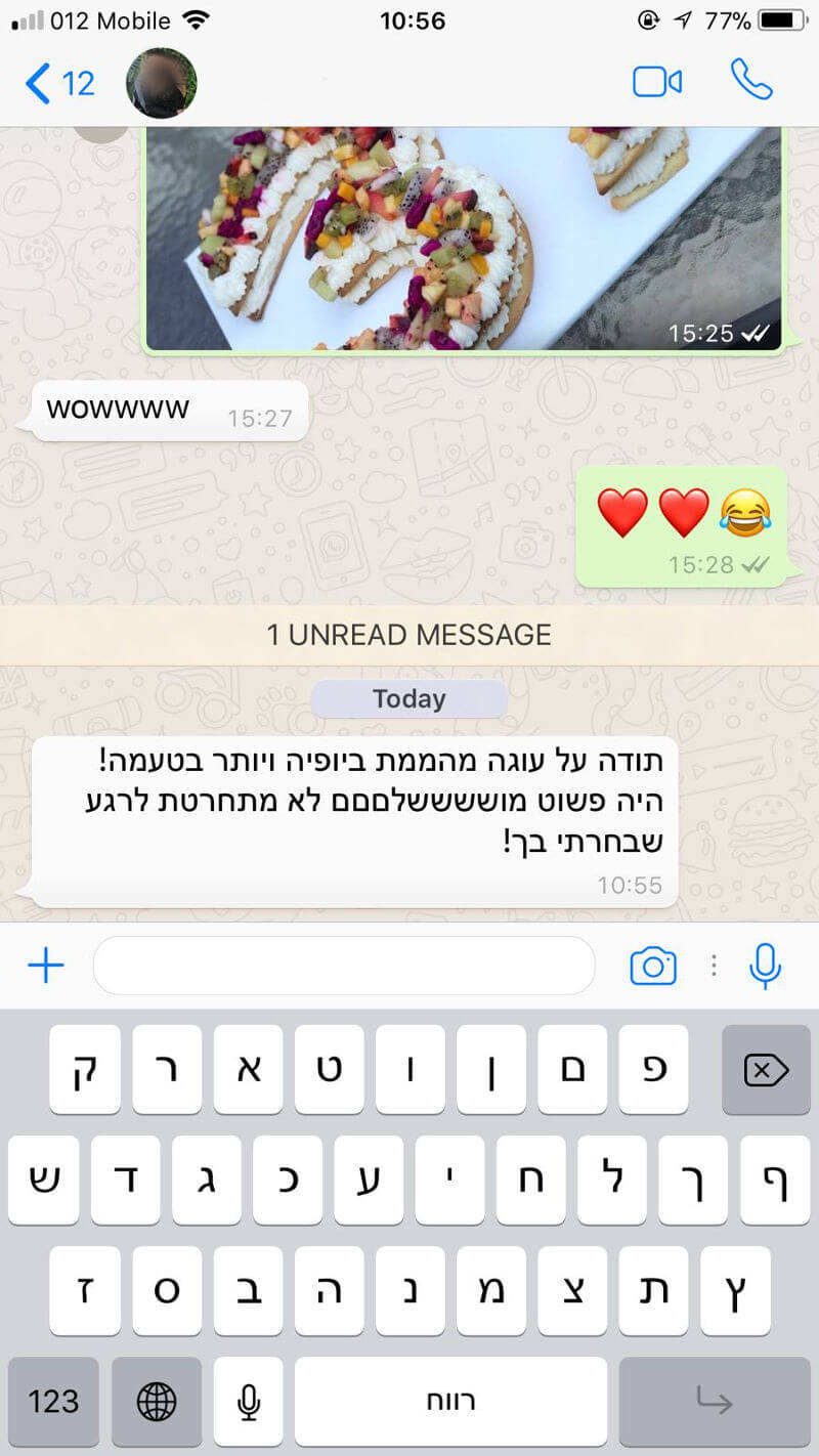 ביקורות מלקוחות לעוגה מושלמת