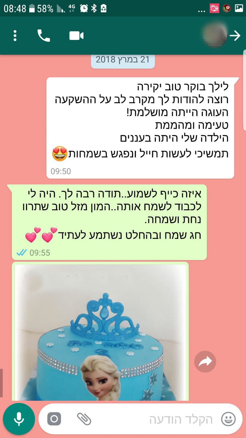 ביקורות מלקוחות לעוגה מושלמת