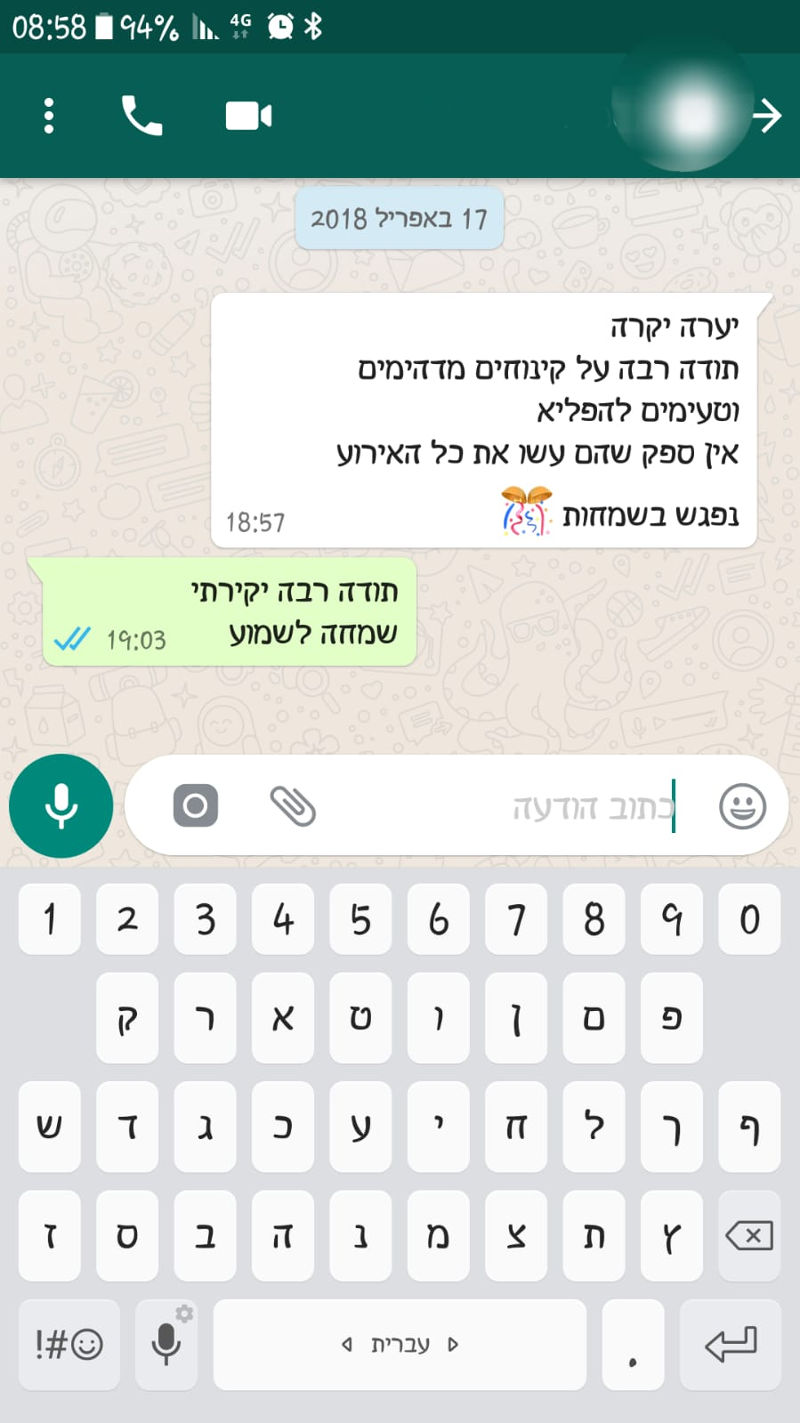 ביקורות מלקוחות לקינוחים מופלאים