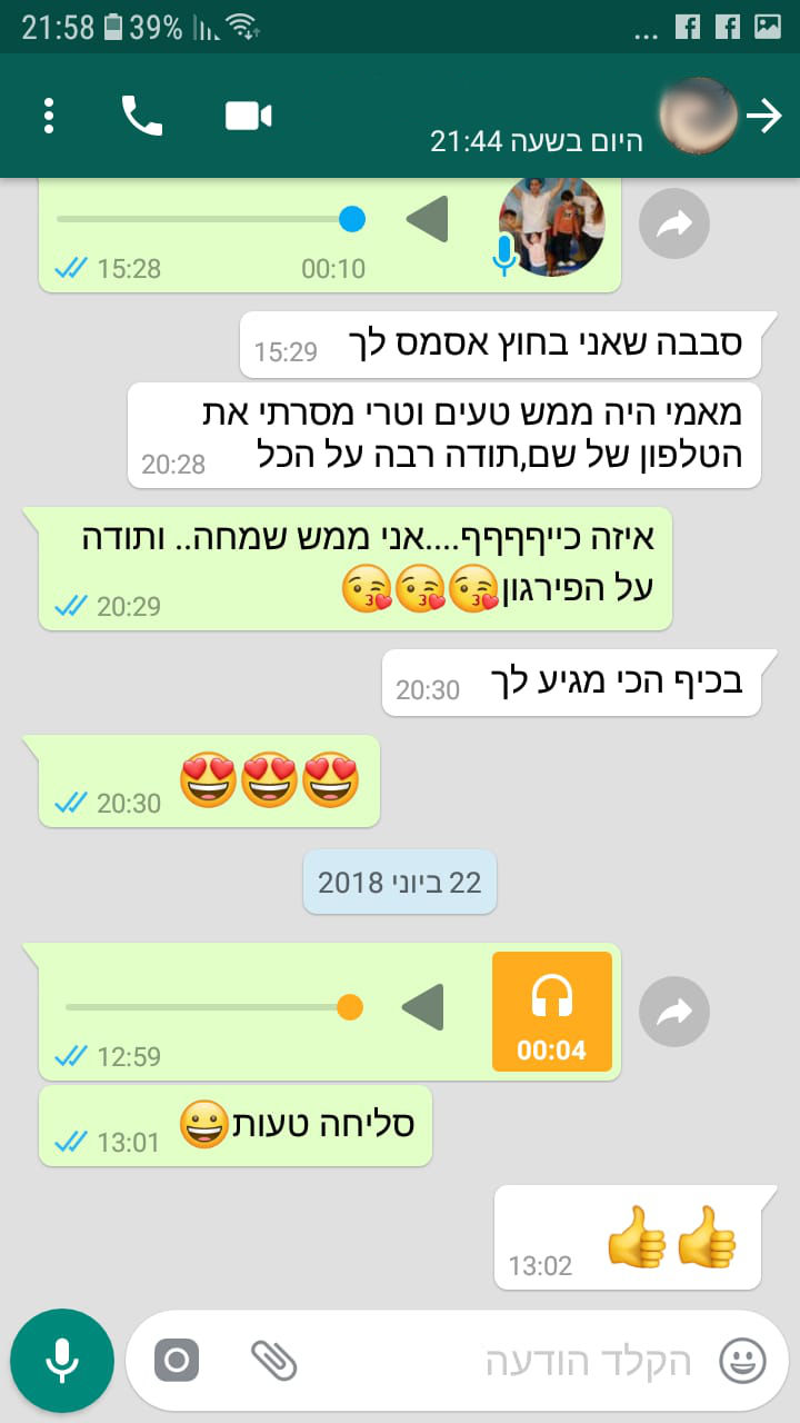 ביקורות מלקוחות לעוגה טעימה