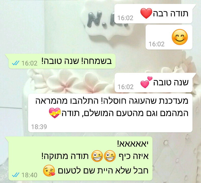 ביקורות מלקוחות לעוגה בטעם מושלם