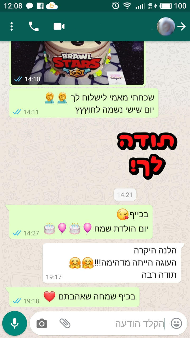 ביקורות מלקוחות לעוגה מדהימה