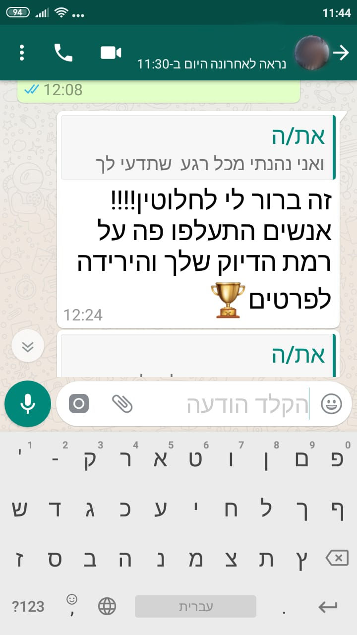 ביקורות מלקוחות לעוגה מדויקת