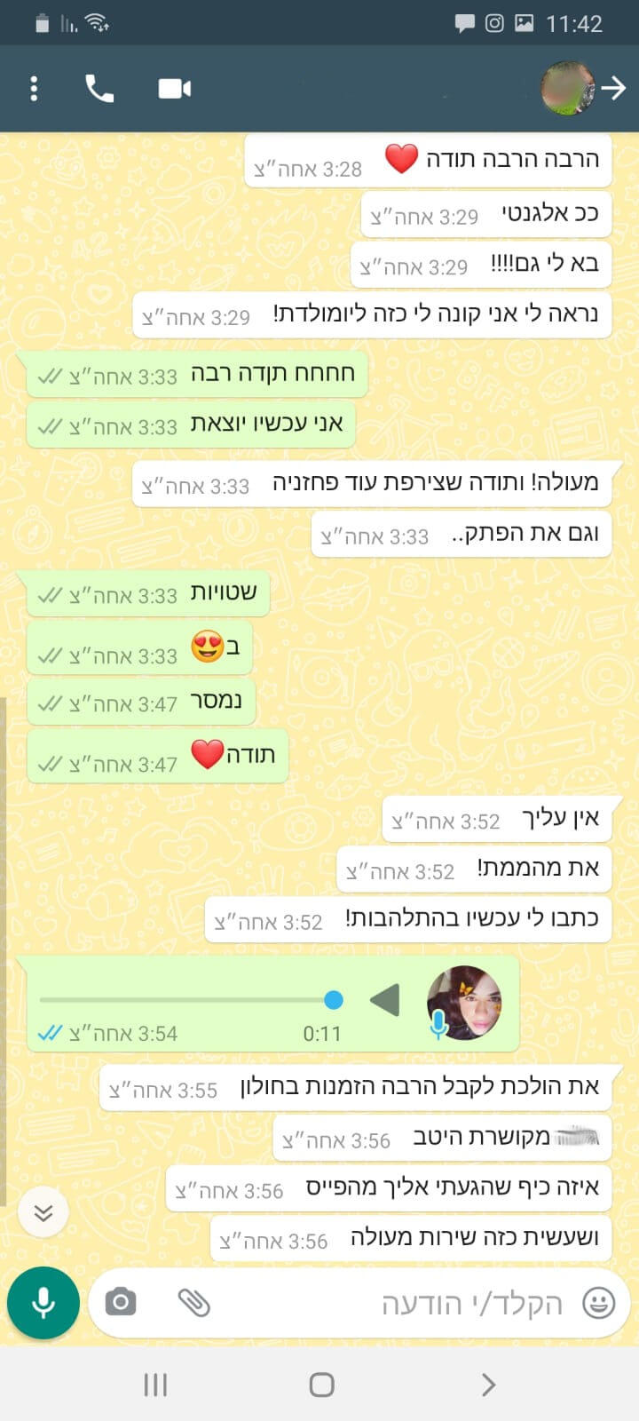 ביקורות מלקוחות למארז יום הולדת