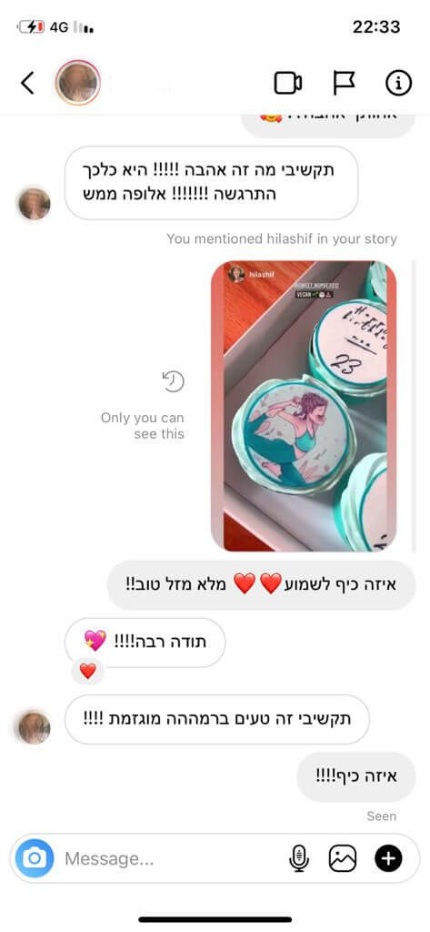 ביקורות מלקוחות לקאפקייקס טבעוניים