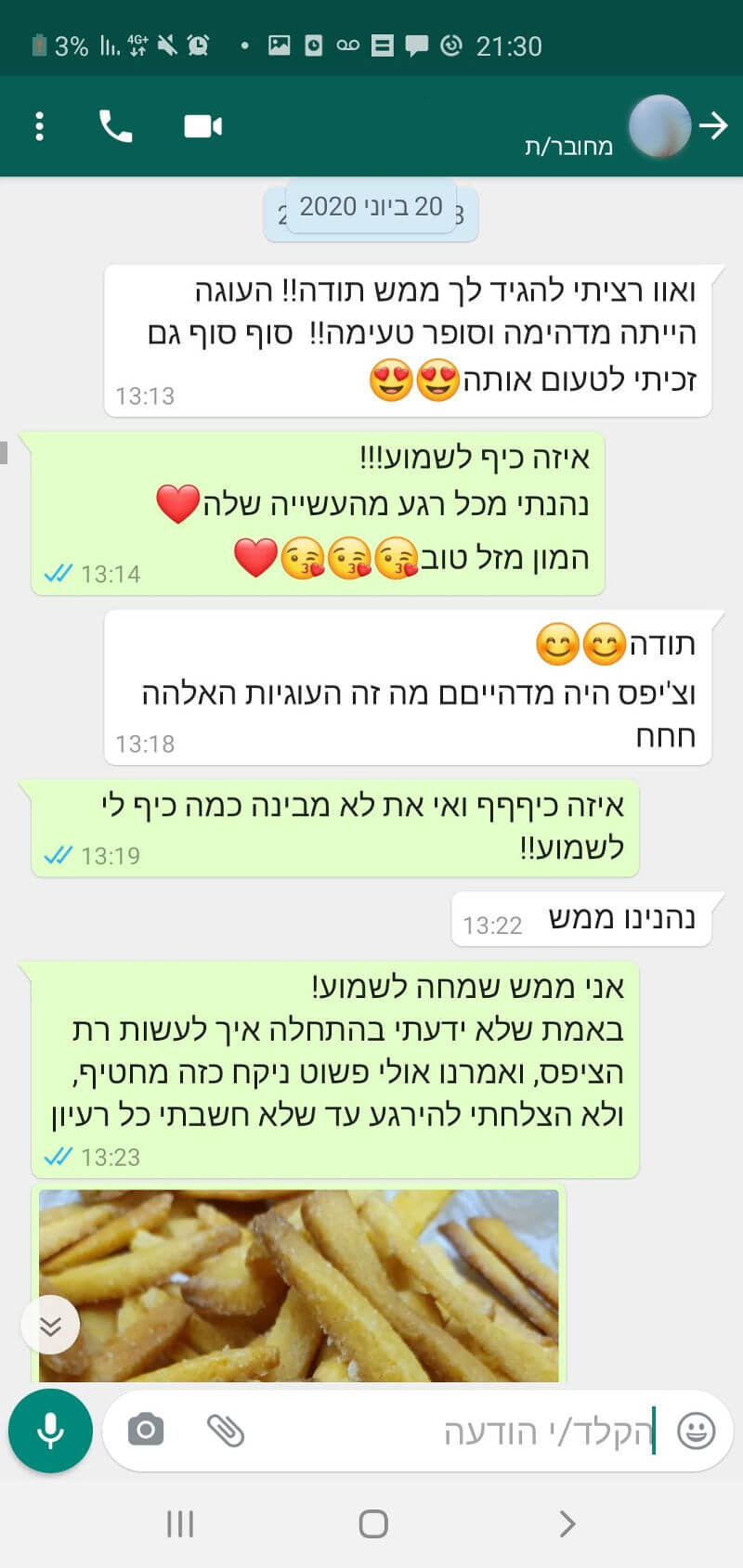 ביקורות מלקוחות לעוגה סופר טעימה