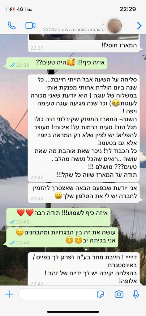 ביקורות מלקוחות למארז מתוק מושלם