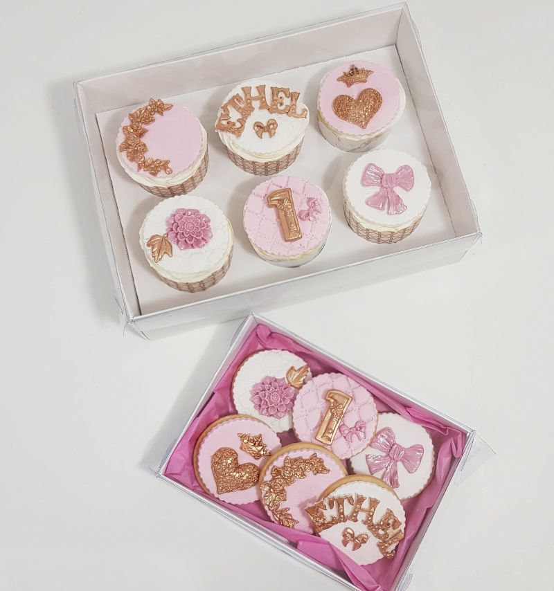 מארז קאפקייקס ועוגיות מעוצבות ליום הולדת