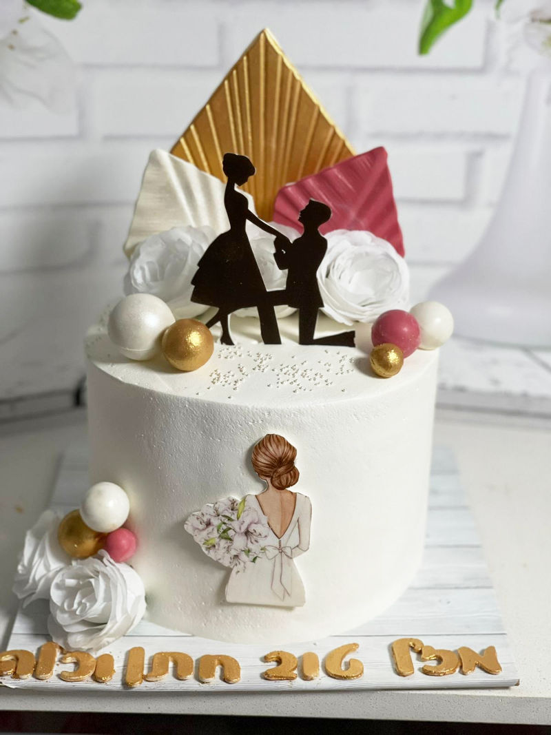 עוגה לחתן וכלה