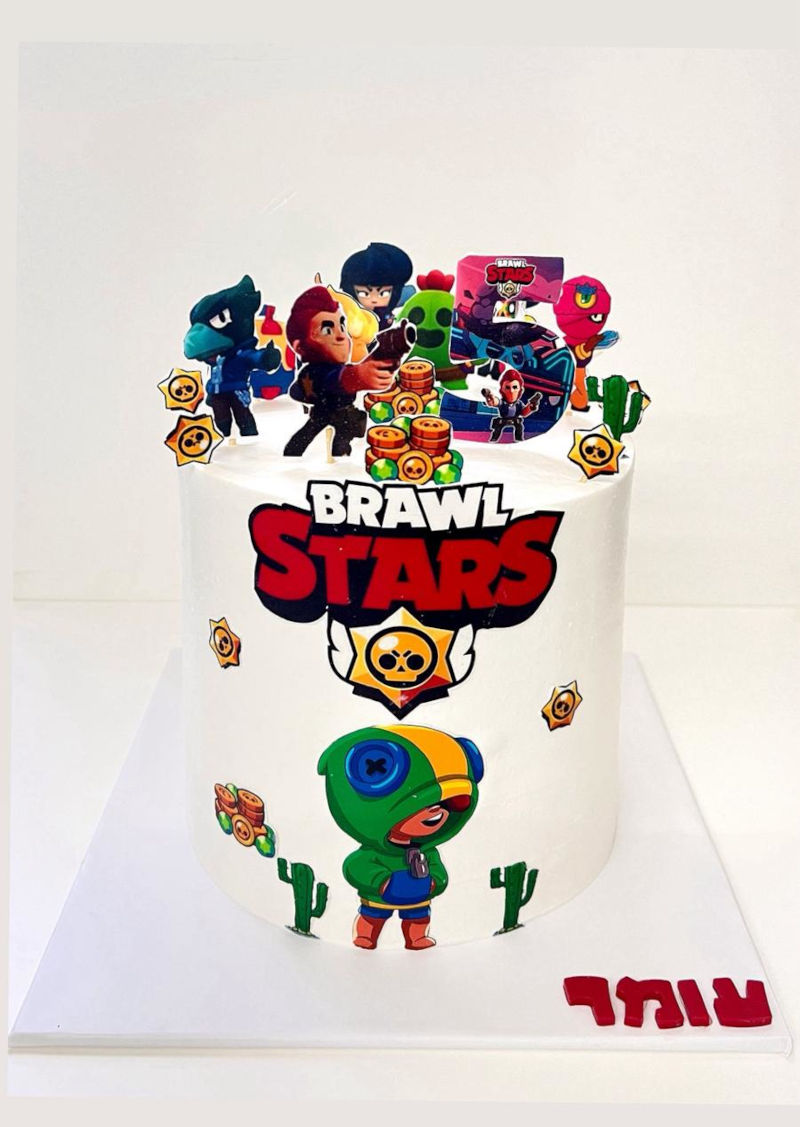 עוגה מעוצבת בראול סטארס