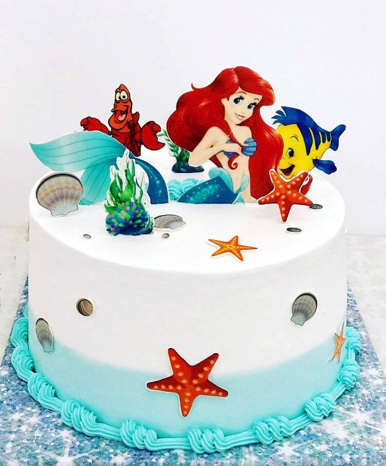 עוגה מעוצבת בת הים