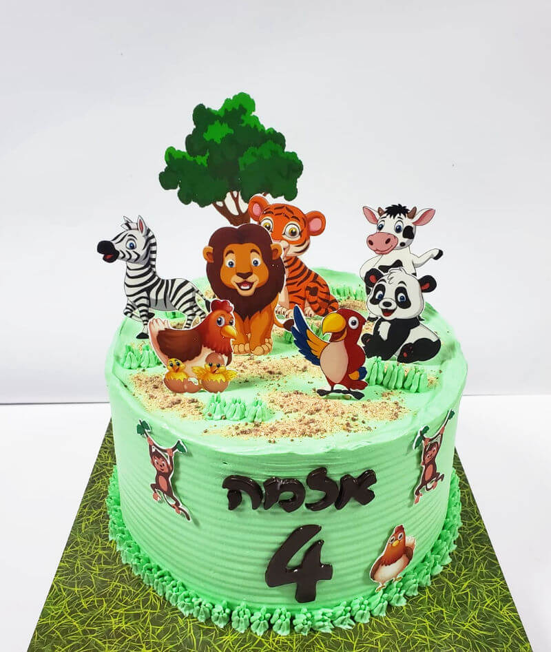 עוגה מעוצבת חיות