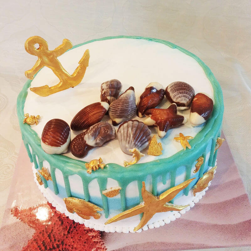 עוגה מעוצבת ים