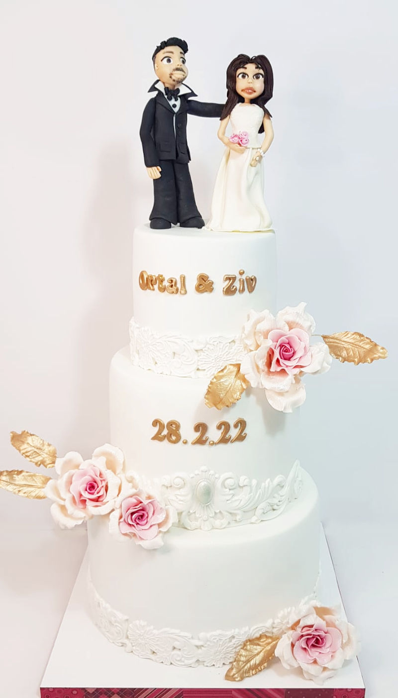 עוגה מעוצבת לחתונה