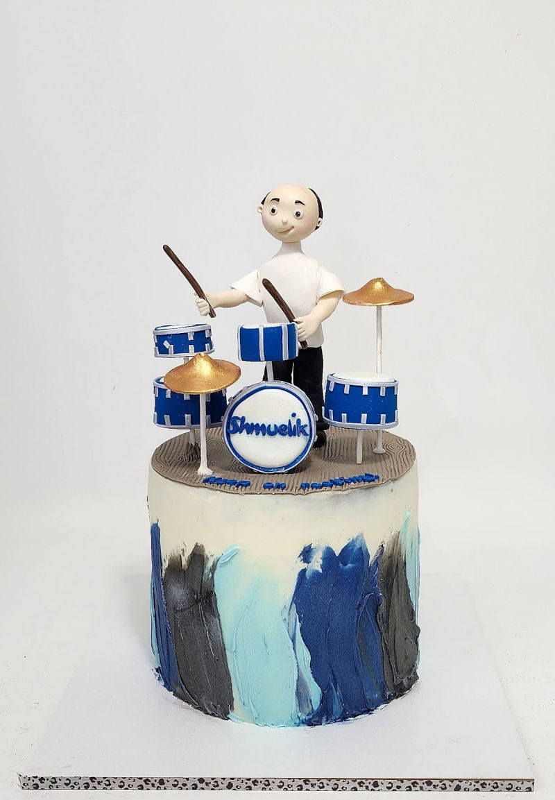 עוגה מעוצבת למתופף