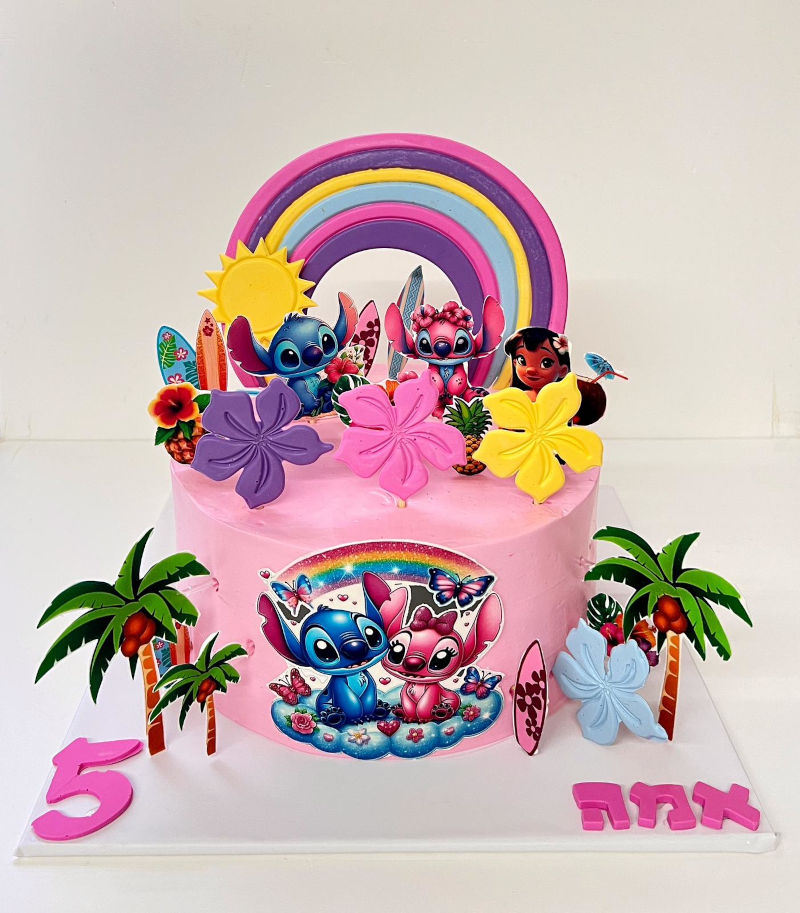 עוגה מעוצבת סטיץ ואנגל