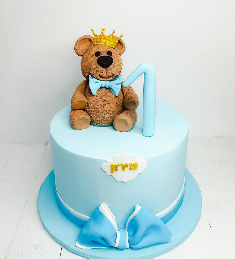 עוגה עם דובי לגיל שנה