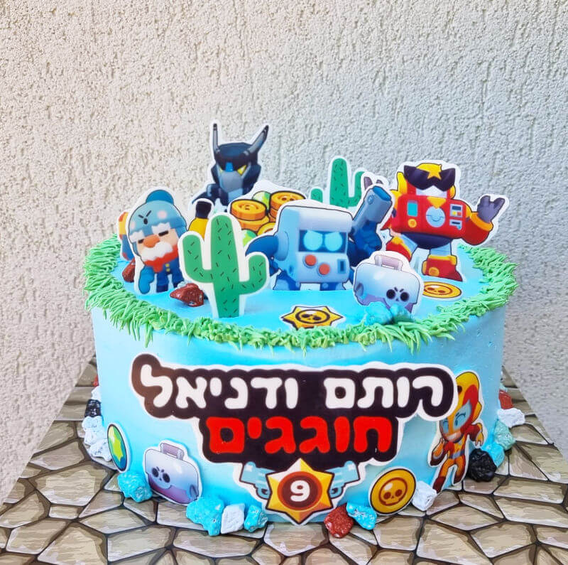 עוגת בראול סטארס מעוצבת