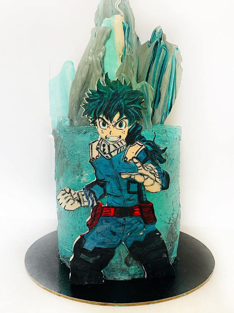 עוגת אנימה דקו My Hero Academia Deku