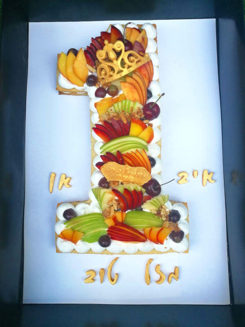 עוגת המספרים לגיל שנה