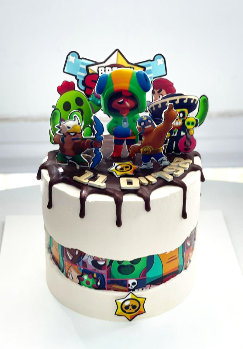 Fault Line Brawl Stars cake עוגת השבר בראול סטארס פרווה