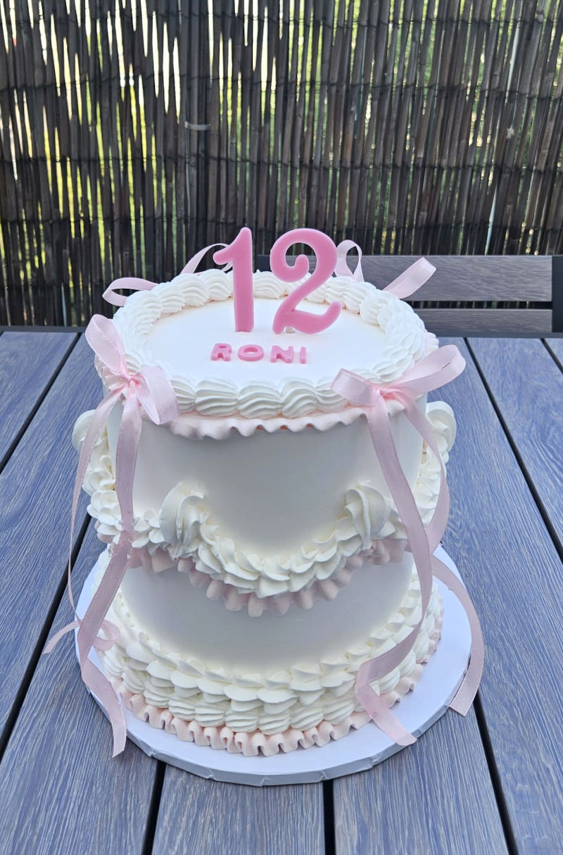 עוגת זילוף לבת מצווה