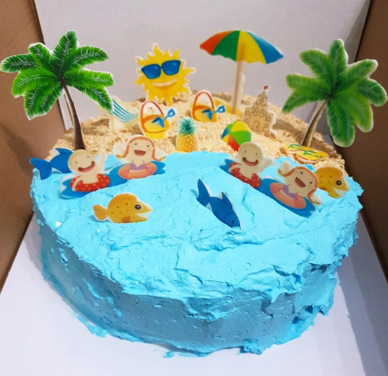 עוגת חופשת נעימה בים