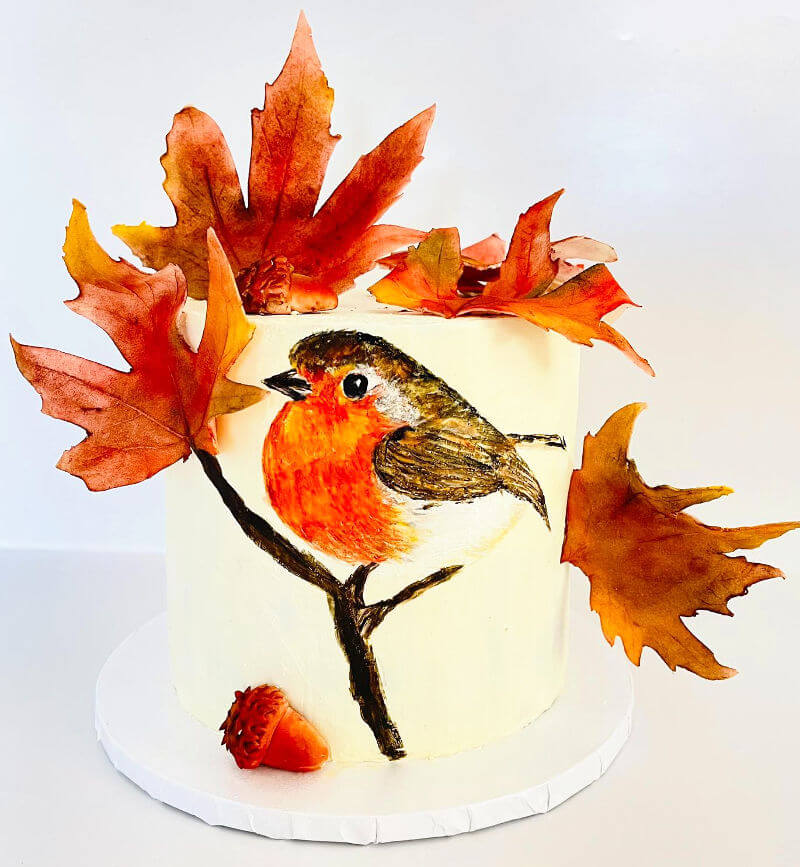 עוגת חיות בעיטור ציפור