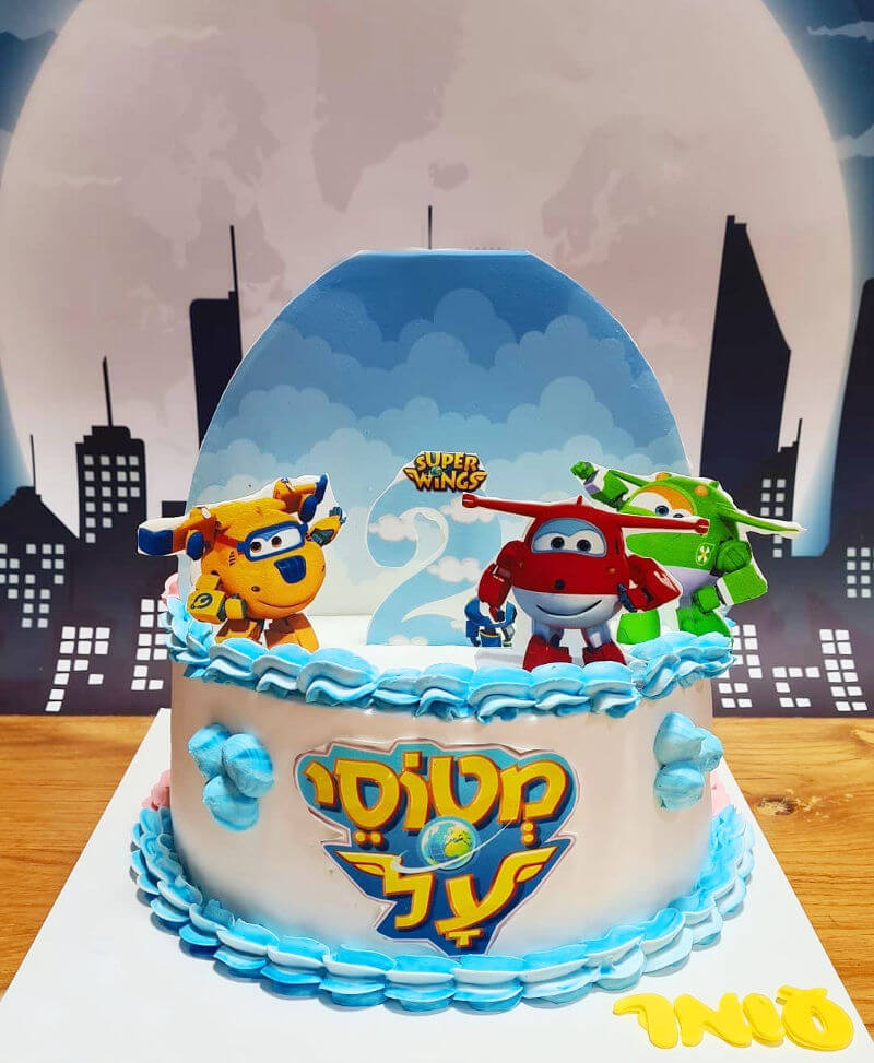 עוגת חצי חצי מטוסי על