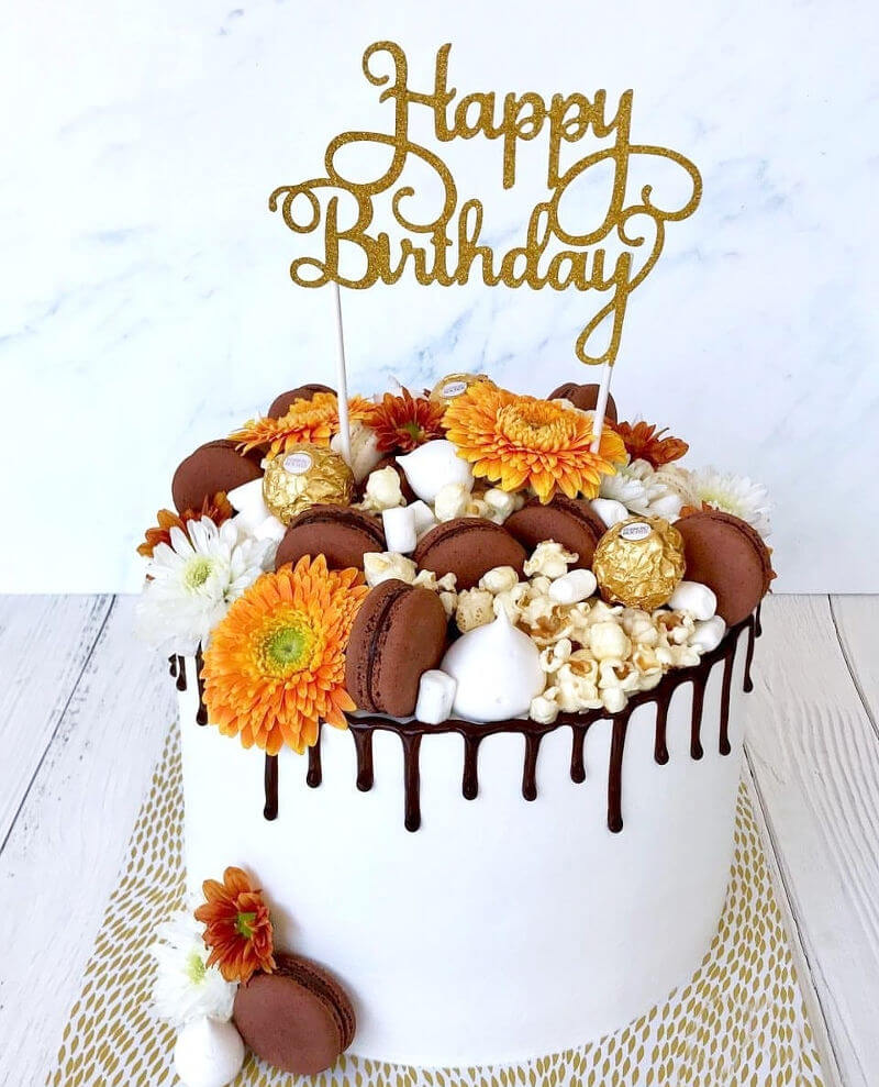 עוגת טפטופים ליום הולדת DRIP CAKE