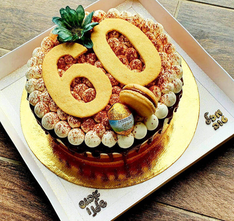 עוגת טריקולד מהממת ליום הולדת 60