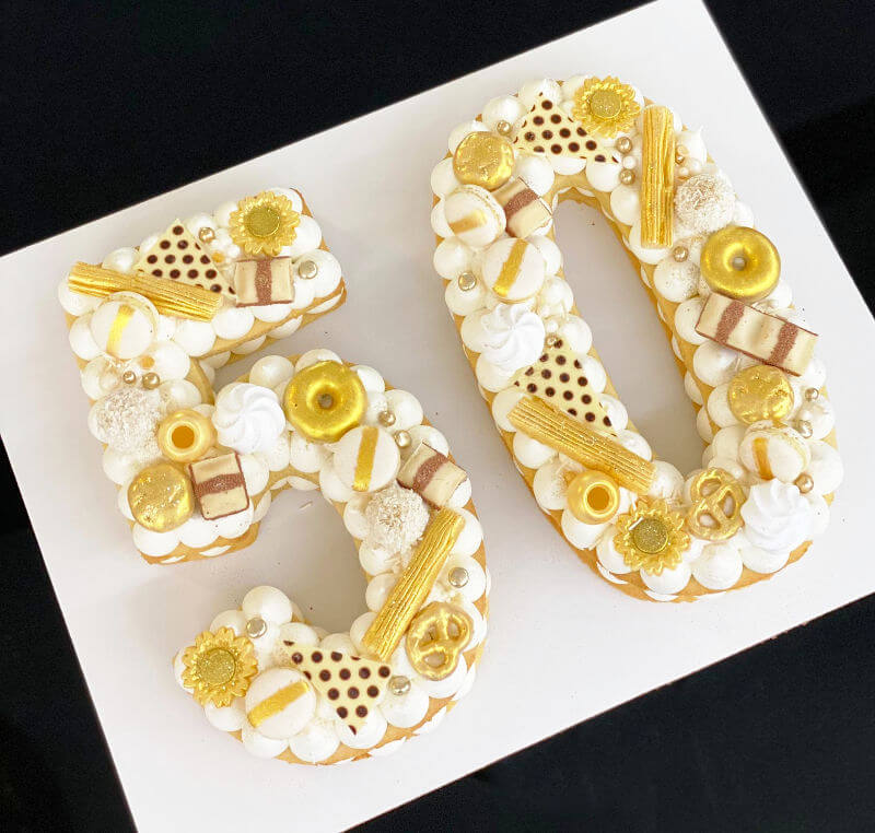 עוגת יום הולדת 50