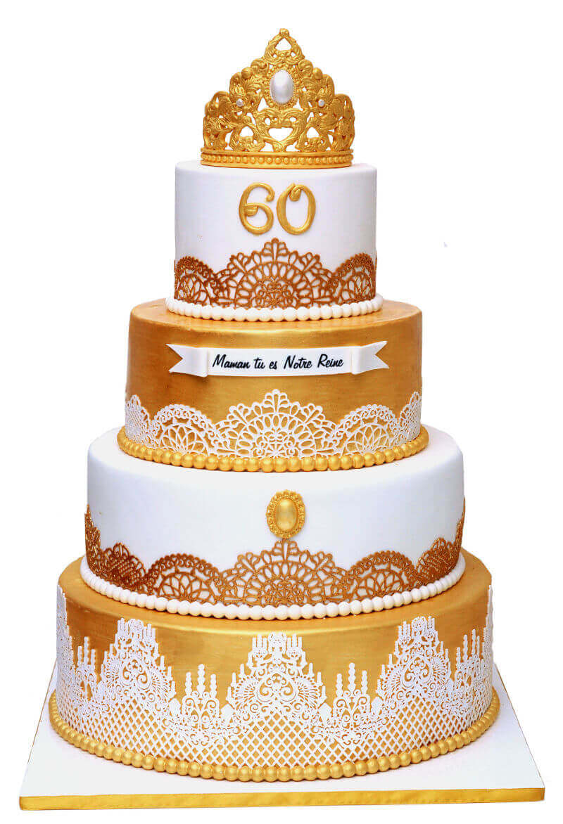 עוגת יום הולדת 60 מפוארת