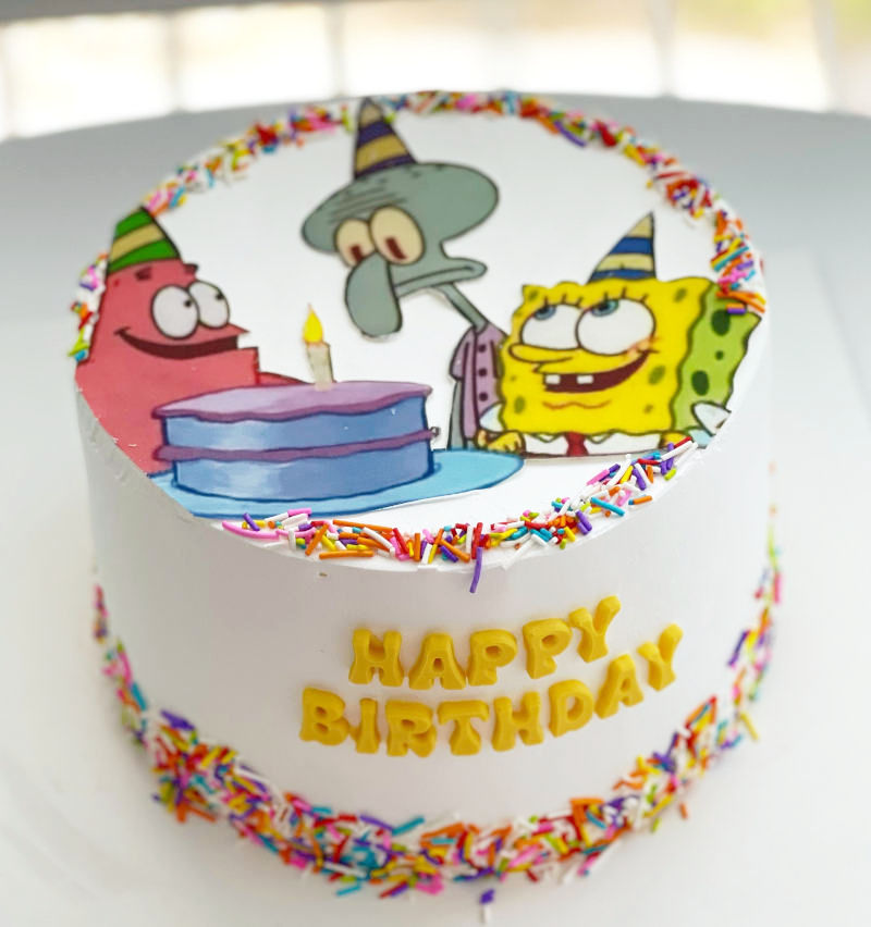 עוגת יום הולדת בוב ספוג