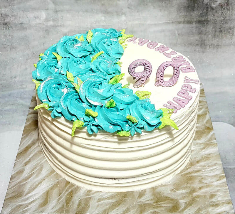 עוגת זילוף ליום הולדת 90