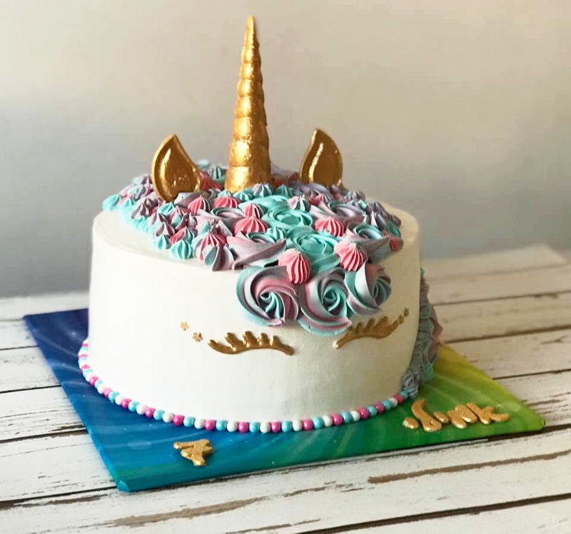עוגת יום הולדת חד קרן