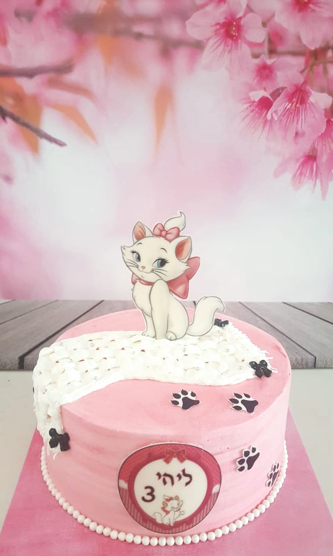 עוגת יום הולדת חתולה