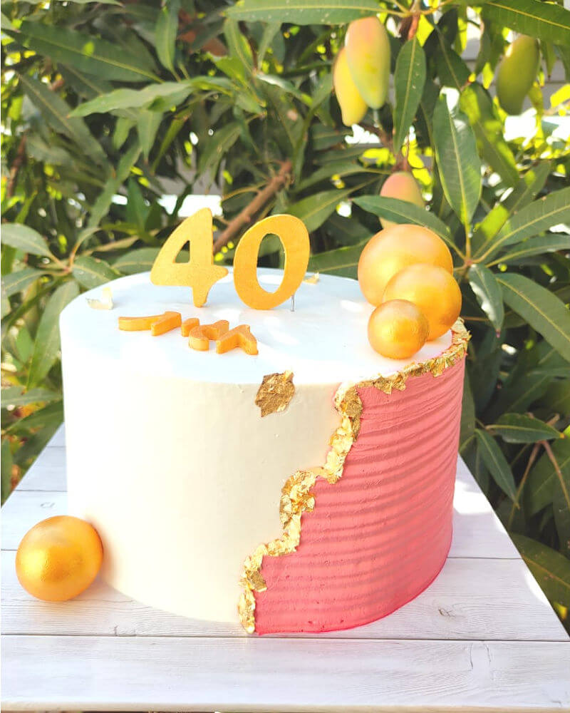 עוגת יום הולדת לאשה 40