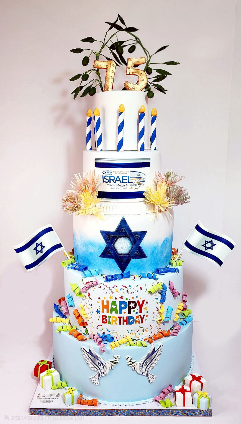 עוגת יום הולדת למדינה