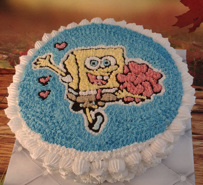 עוגת יום הולדת מעוצבת בוב ספוג