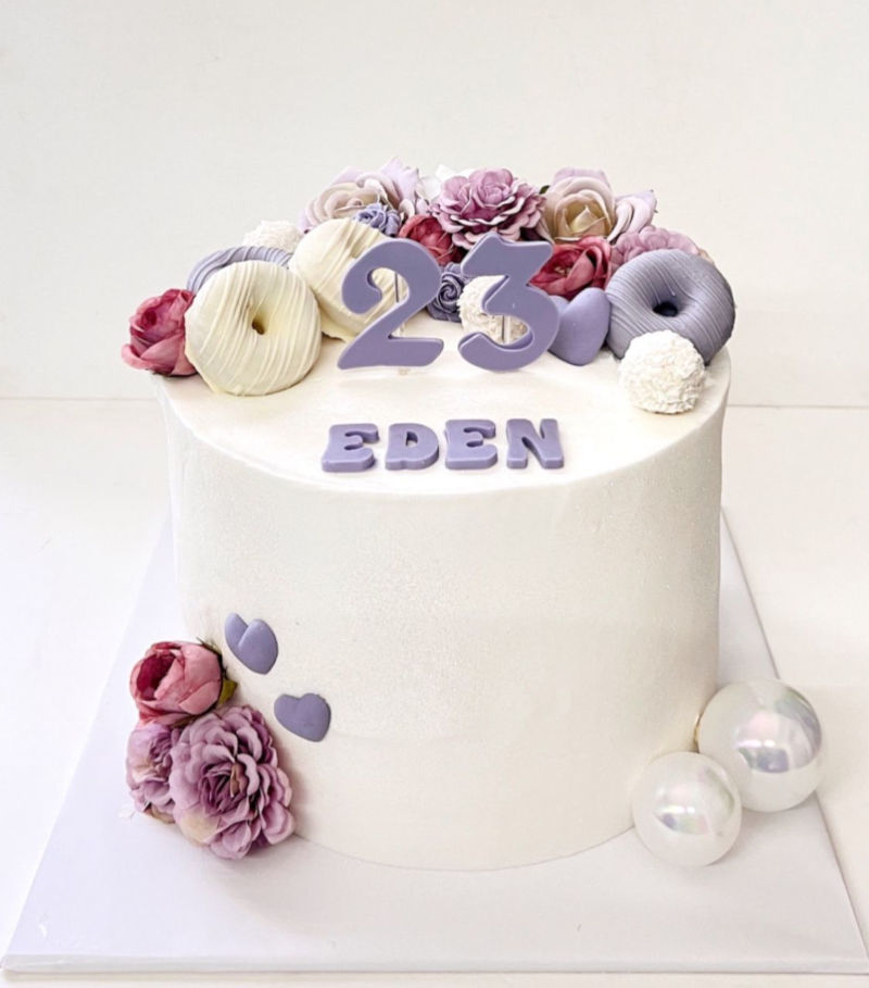 עוגת יום הולדת כשרה מעוצבת לאשה
