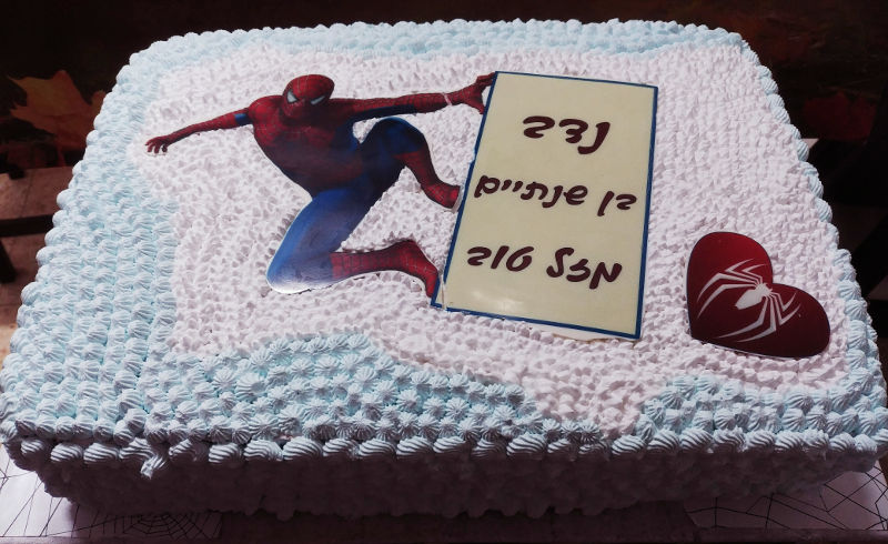 עוגת יום הולדת ספיידרמן