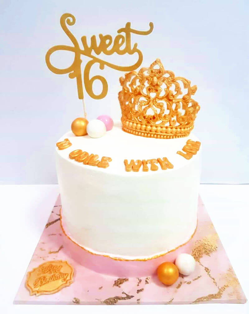 עוגת יום הולדת sweet 16