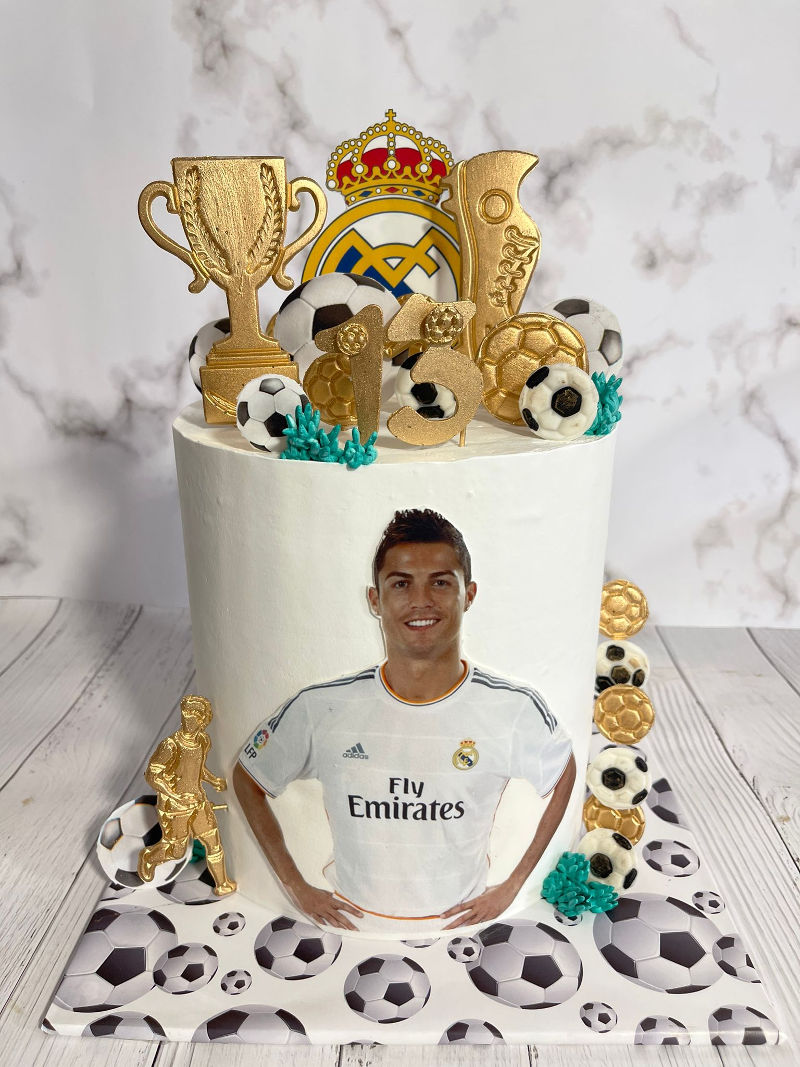 עוגת כדורגל ריאל מדריד