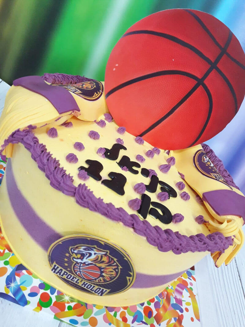 עוגת כדורסל הפועל חולון