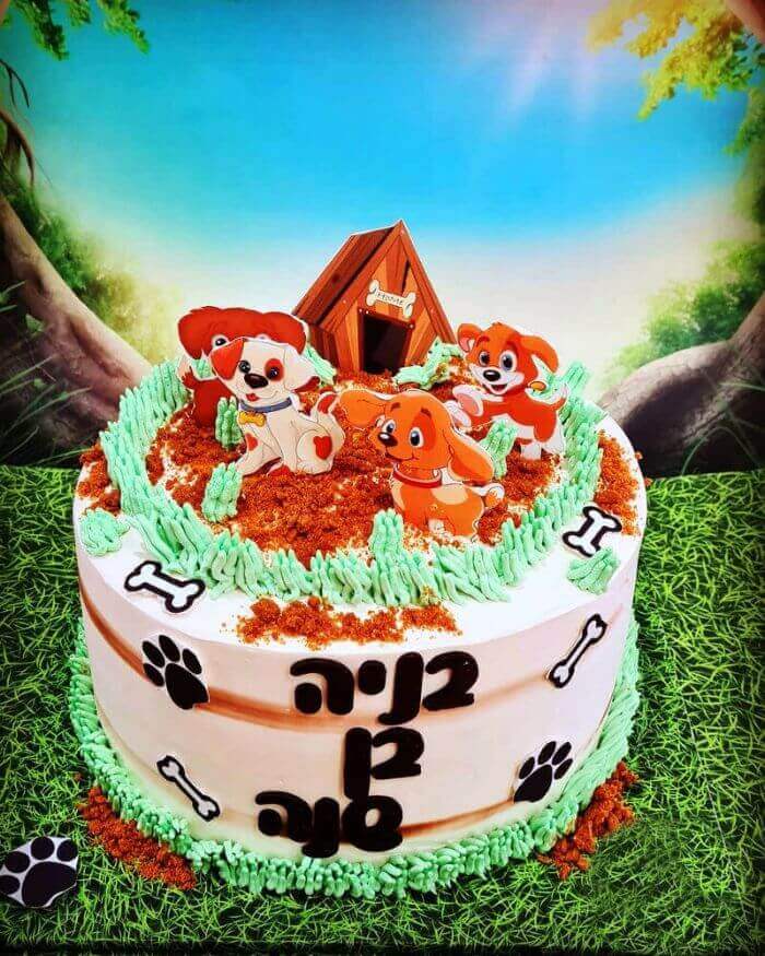 עוגת כלבלבים לגיל שנה